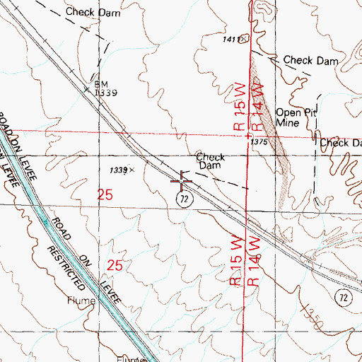 Topographic Map of Bush Pit, AZ