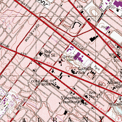 Topographic Map of Saint Catherine Child Care Center, NY