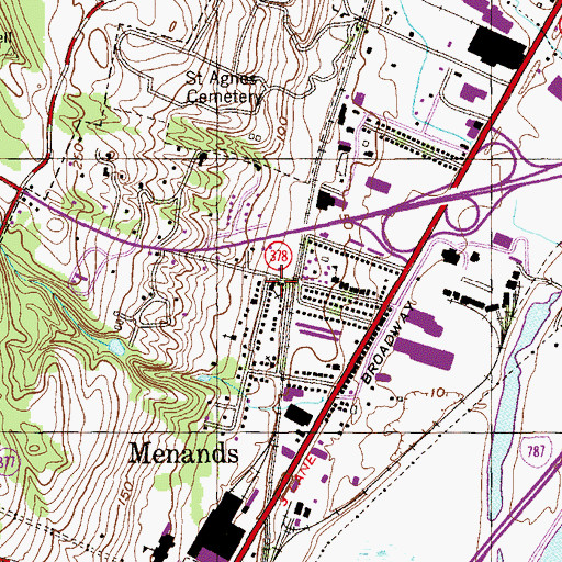 Topographic Map of Bethany Presbyterian Church, NY