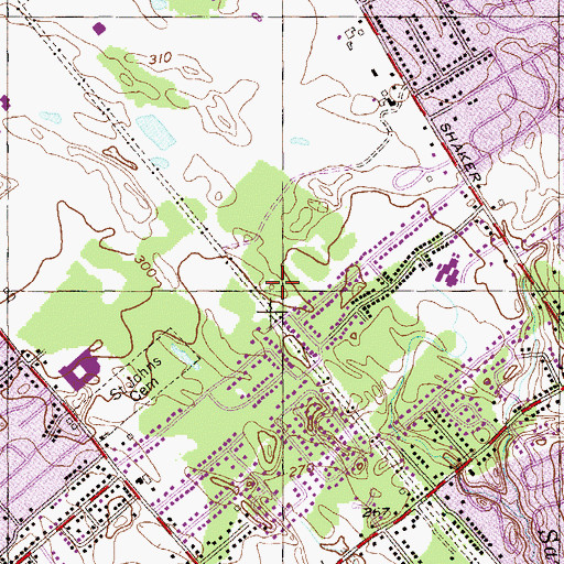 Topographic Map of Christ Our Light Catholic Church, NY
