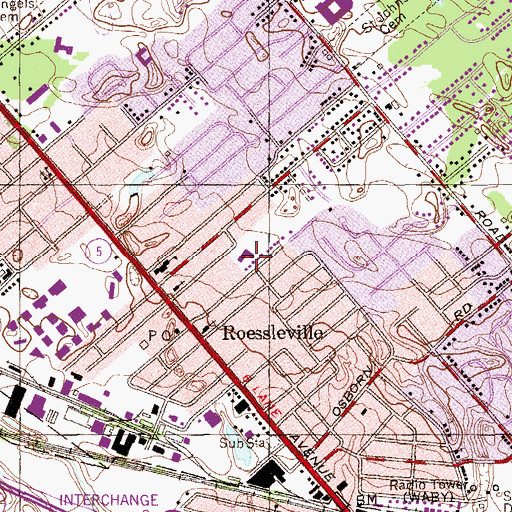Topographic Map of Our Lady of Mercy Roman Catholic Church, NY
