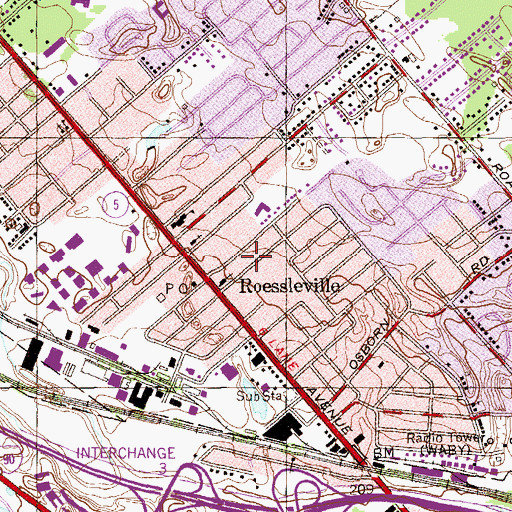 Topographic Map of Loudonville Christian School, NY