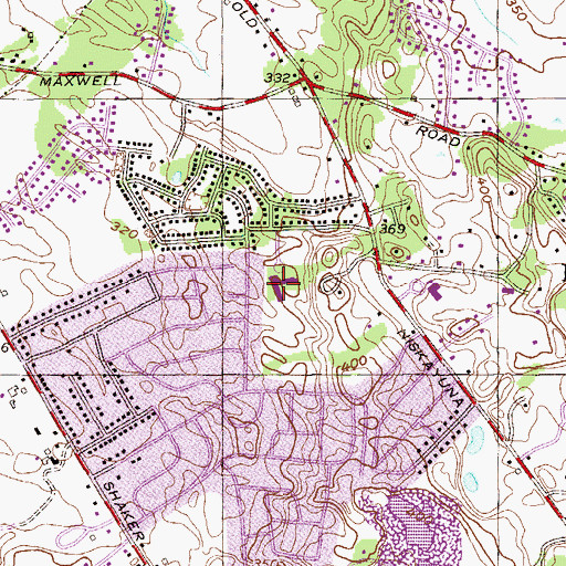 Topographic Map of Southgate School, NY