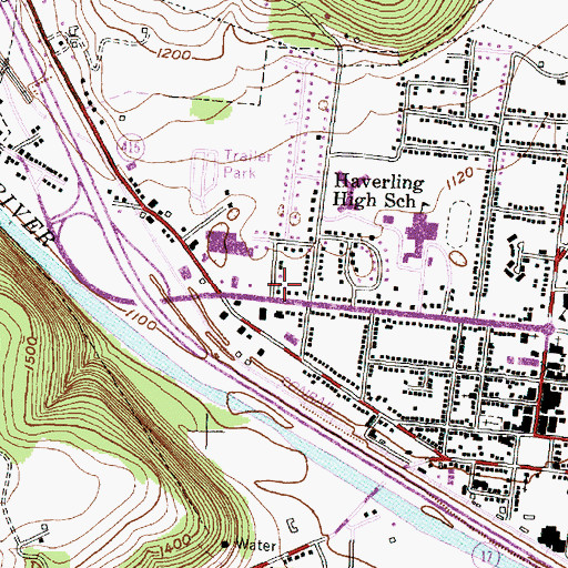 Topographic Map of Bethel Assembly of God Church, NY