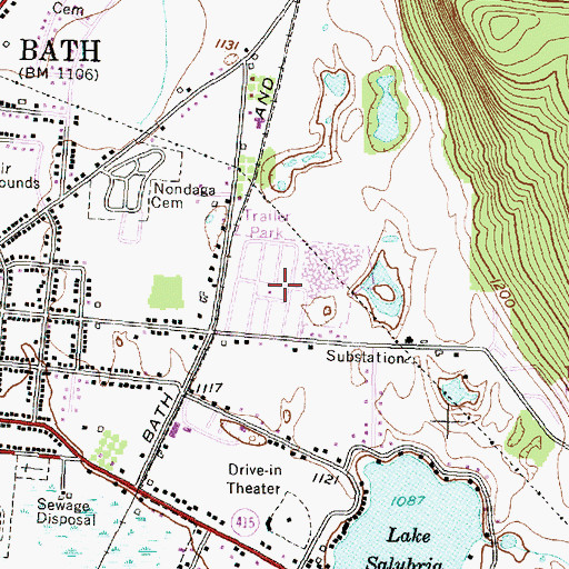 Topographic Map of Lake Country Estates, NY