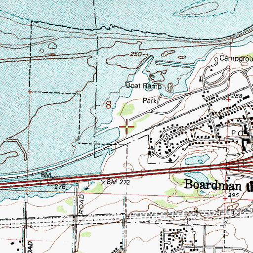 Topographic Map of Faler Road Treaty Fishing Access Site, OR