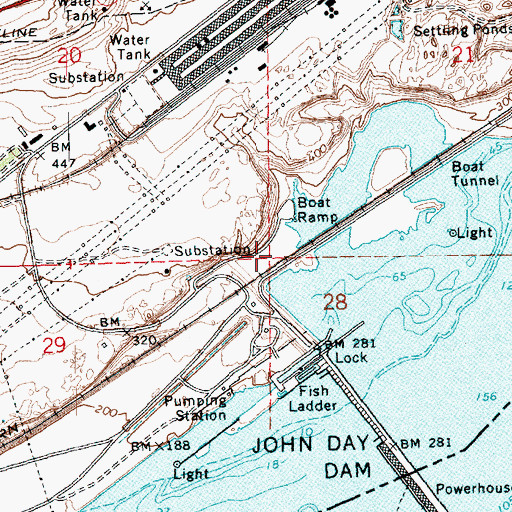 Topographic Map of North Shore Treaty Fishing Access Site, WA
