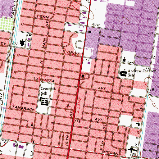 Topographic Map of Saint John's Episcopal Day School, TX
