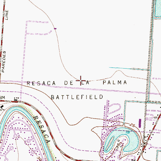 Topographic Map of Hubert R Hudson Elementary School, TX