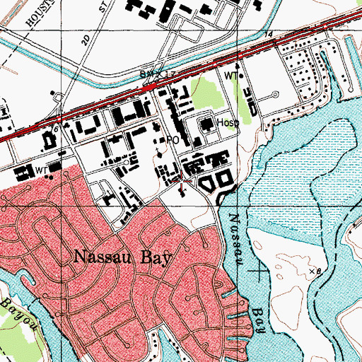 Topographic Map of Saint Thomas the Apostle Episcopal School, TX