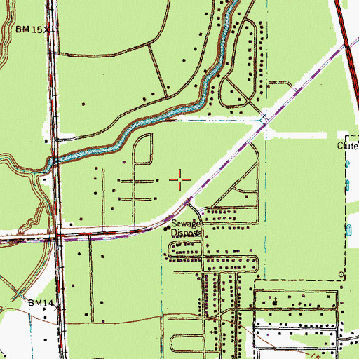 Topographic Map of Our Lady Queen of Peace Catholic School, TX