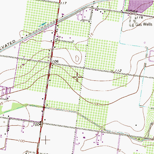 Topographic Map of Oratory Academy, TX