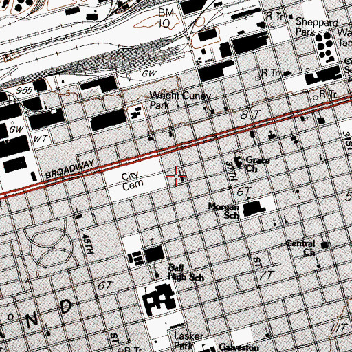 Topographic Map of Head Start Ziegler Satellite School, TX