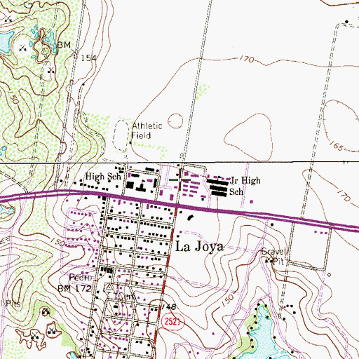 Topographic Map of Alternative Center for Education, TX