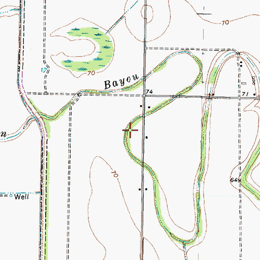 Topographic Map of Riverbend Montessori School, TX