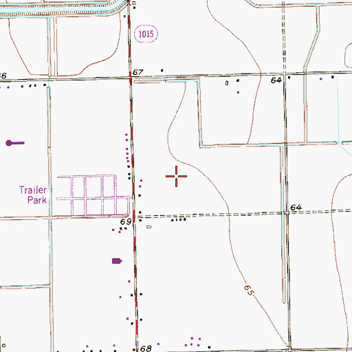 Topographic Map of A N Rico Elementary School, TX