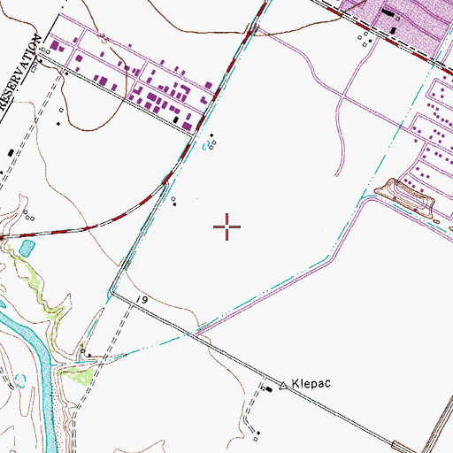 Topographic Map of Elliot Grant Middle School, TX