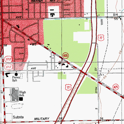 Topographic Map of Christian Life Academy, TX