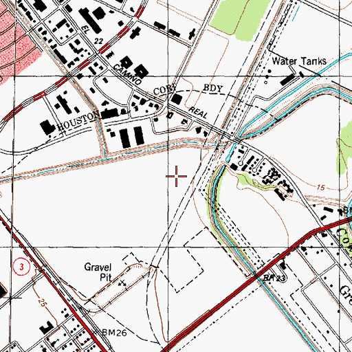 Topographic Map of Westminster Academy, TX