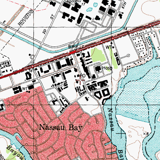 Topographic Map of Gloria Dei Christian School, TX