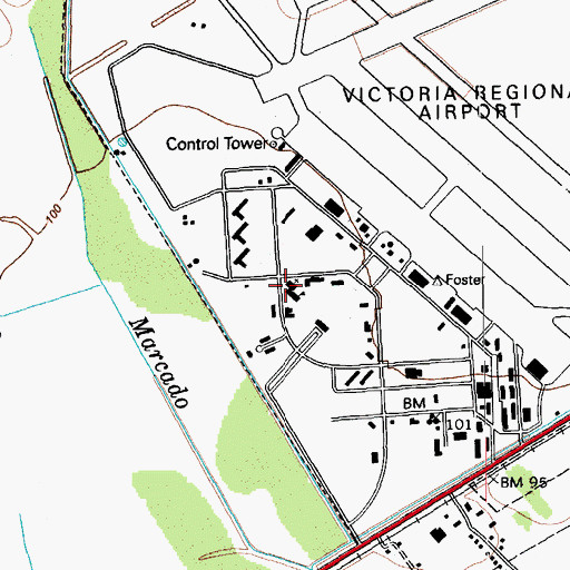 Topographic Map of Faith Academy - Secondary Campus, TX