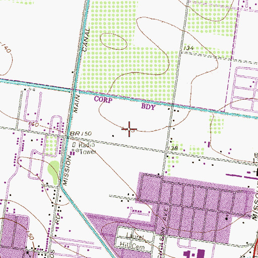 Topographic Map of Valley Christian Schools, TX