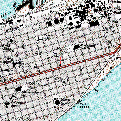 Topographic Map of Odyssey Academy, TX