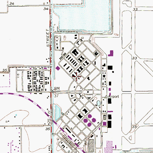 Topographic Map of Marine Military Academy, TX