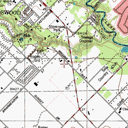 Topographic Map of Good Shepherd Episcopal School, TX