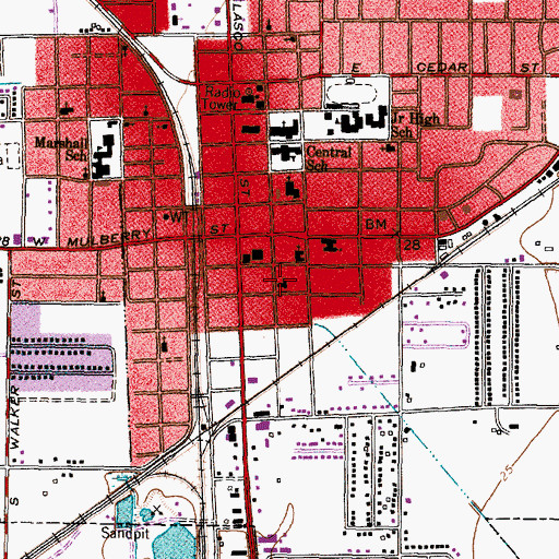 Topographic Map of Holy Comforter Episcopal School, TX