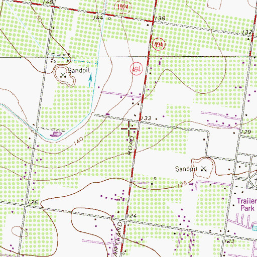 Topographic Map of Faith Christian Academy, TX