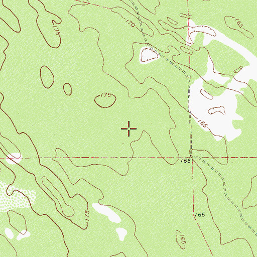 Topographic Map of Encino School, TX