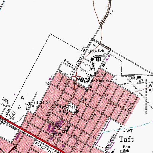 Topographic Map of Alternative Education Campus Shoreline, TX