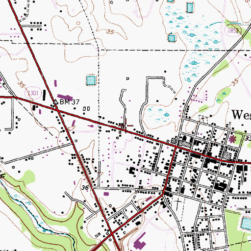 Topographic Map of Light House Christian Academy, TX