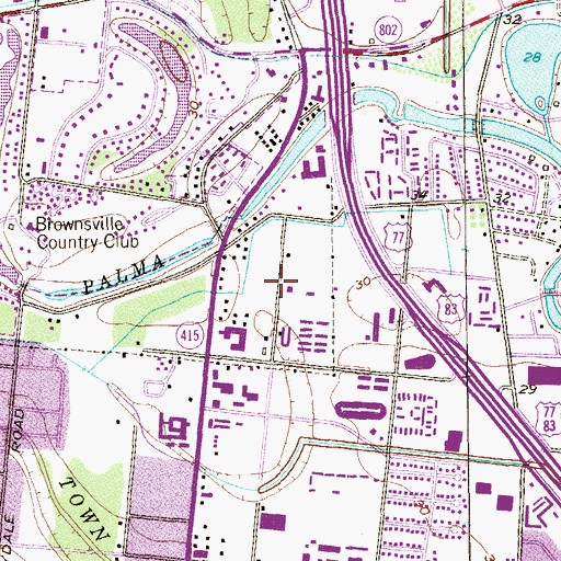 Topographic Map of Kenmont Montessori School, TX