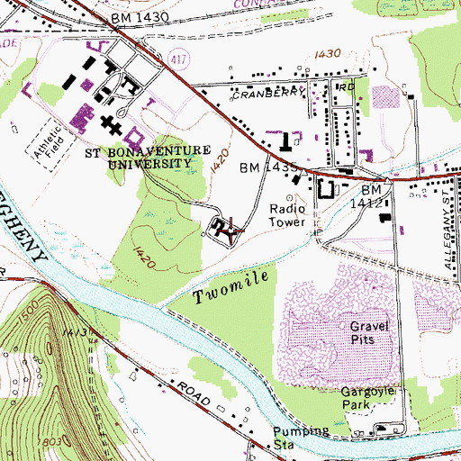 Topographic Map of Seminary of Christ the King (historical), NY