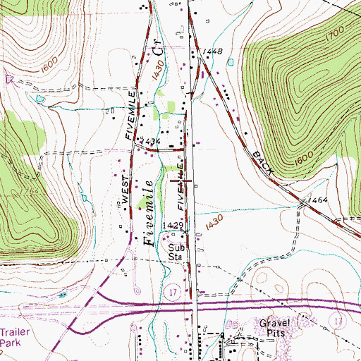 Topographic Map of First Free Methodist Church, NY