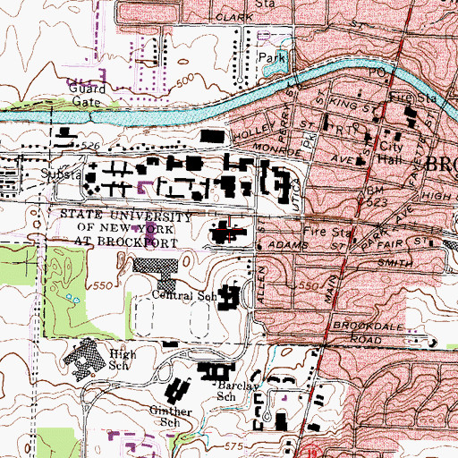 Topographic Map of Cooper Hall, NY