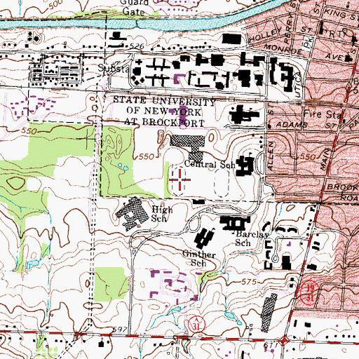 Topographic Map of Special Olympics Stadium, NY
