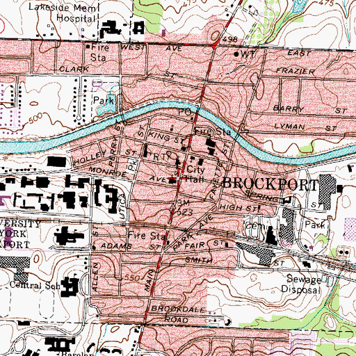Topographic Map of Roman Catholic Church of the Nativity, NY