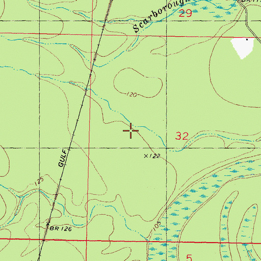 Topographic Map of B B Rayburn Correctional Center Special School District, LA