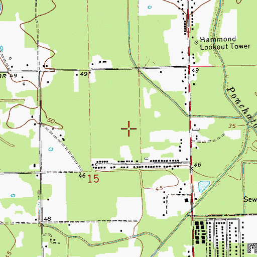 Topographic Map of Saint Thomas Aquinas Regional Catholic High School, LA