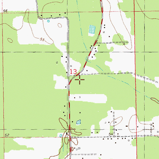 Topographic Map of Levi Milton Elementary School, LA