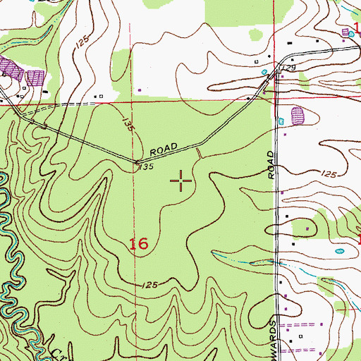 Topographic Map of Northeast High School, LA