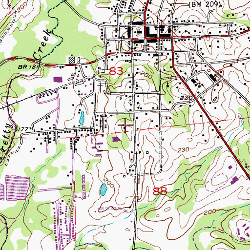 Topographic Map of Silliman Institute, LA