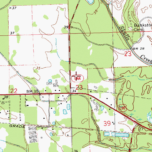Topographic Map of Hammond Eastside Primary School, LA
