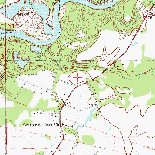 Topographic Map of North Live Oak Elementary School, LA
