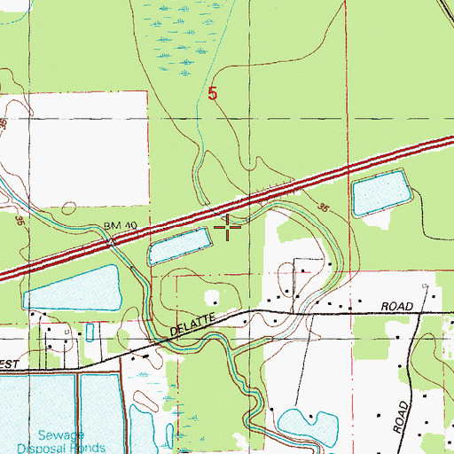 Topographic Map of Southland Christian Academy School, LA