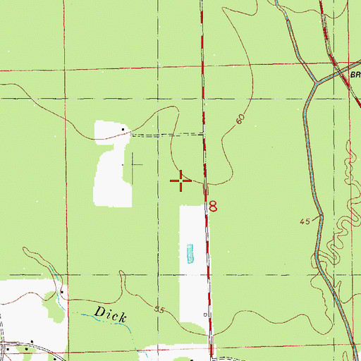 Topographic Map of North Corbin Elementary School, LA