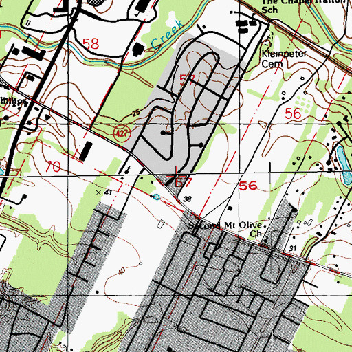 Topographic Map of Montessori School of Baton Rouge, LA